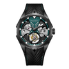 PEACOCK Tourbillon·Plume Warrior - Red Cyan