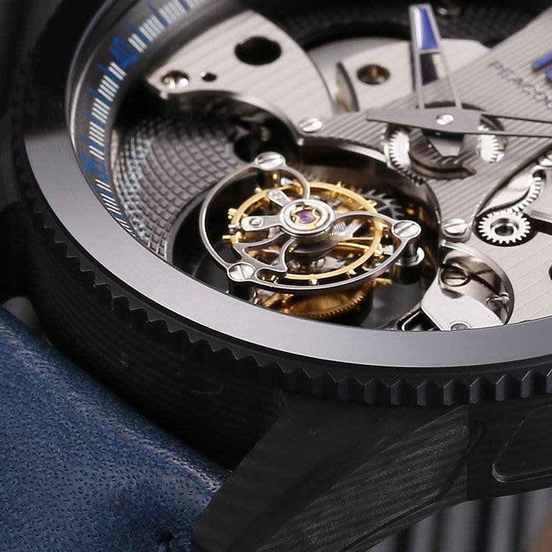 Peacock Pathfinder Tourbillon Watch Blue Black