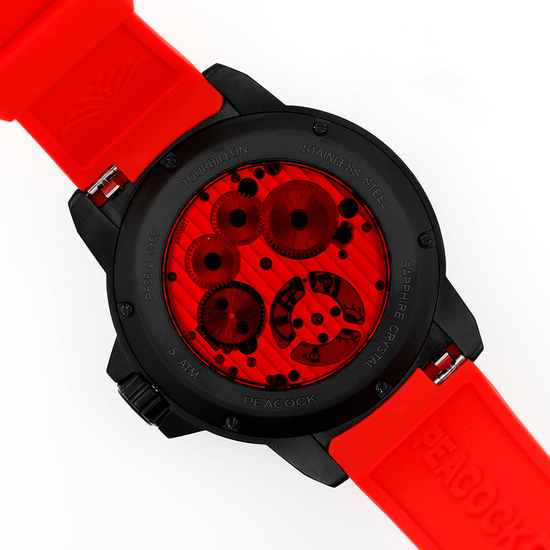 ★QUMAPON ROUGE+QUMAPON PEACOCK PEACOCK TIME COLOR Tourbillon Watch